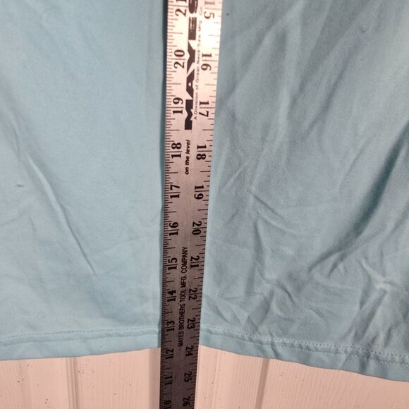 Nike Dri-Fit Workout Shirt XS Women's V Neck Blue Shirt Sleeve - Picture 8 of 8